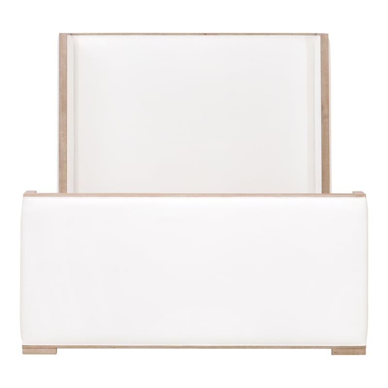 Essentials For Living Tailor Shelter Wood Queen Bed in Pearl