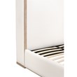 Essentials For Living Stitch & Hand Wood Standard King Bed in Pearl