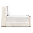 Essentials For Living Stitch & Hand Wood Standard King Bed in Pearl