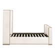 Essentials For Living Stitch & Hand Wood Standard King Bed in Pearl