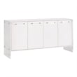 Sonia Shagreen Media Sideboard - Pearl Shagreen Resin and Lucite