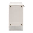 Sonia Shagreen Media Sideboard - Pearl Shagreen Resin and Lucite