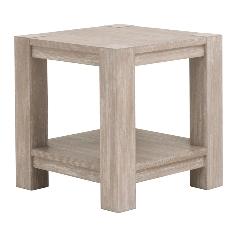 Essentials For Living Adler End Table - Natural Gray Acacia Wood
