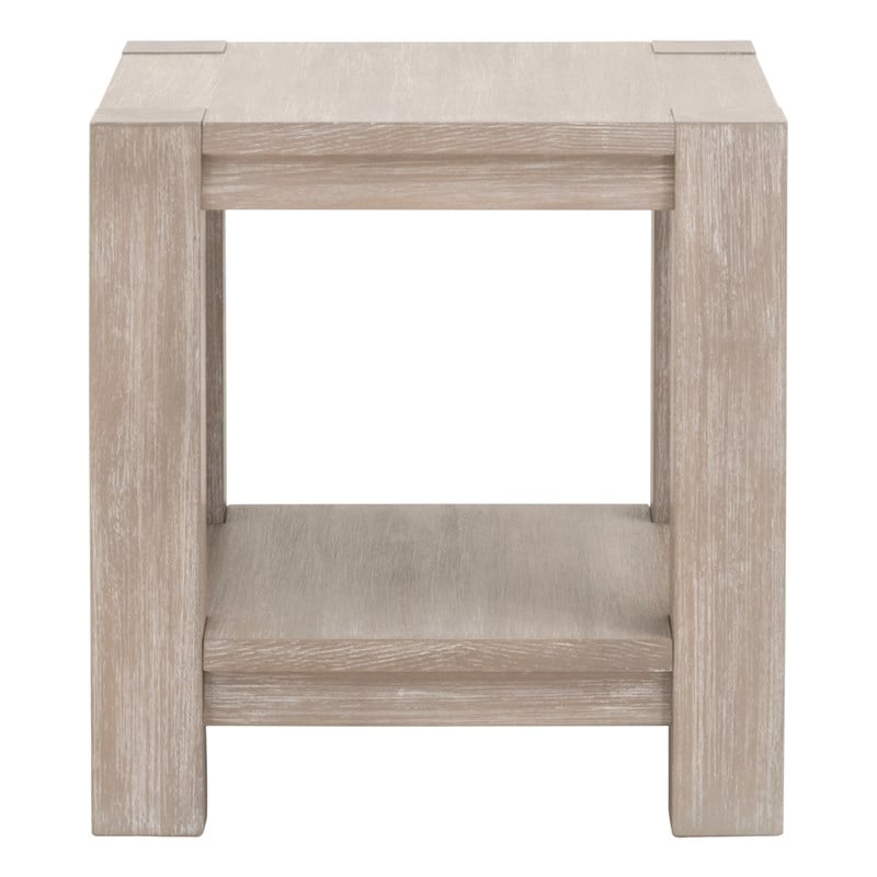 Essentials For Living Adler End Table - Natural Gray Acacia Wood