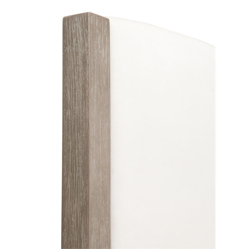 Emmett Queen Bed - LiveSmart Peyton-Pearl Fabric and Natural Gray