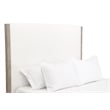 Emmett Queen Bed - LiveSmart Peyton-Pearl Fabric and Natural Gray