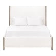 Emmett Queen Bed - LiveSmart Peyton-Pearl Fabric and Natural Gray