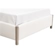 Emmett King Bed - LiveSmart Peyton-Pearl Fabric and Natural Gray