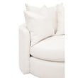 Lourne Petite Swivel Sofa Chair - LiveSmart Boucle-Snow White Fabric