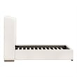 Stewart Twin Bed - LiveSmart Peyton-Pearl Fabric and Natural Gray Oak