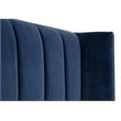 Essentials For Living Chandler Twin Bed - Denim Velvet and Natural Gray Oak