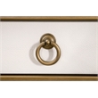 Strand Shagreen Desk - Pearl Shagreen Resin and Brushed Gold