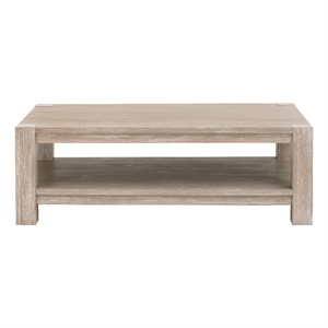 Essentials For Living Adler Coffee Table - Natural Gray Solid Acacia Wood