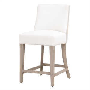 Duet Counter Stool - LiveSmart Peyton-Pearl and Bisque French Linen Fabric