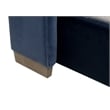 Chandler Queen Bed - Denim Blue Velvet and Natural Gray Oak