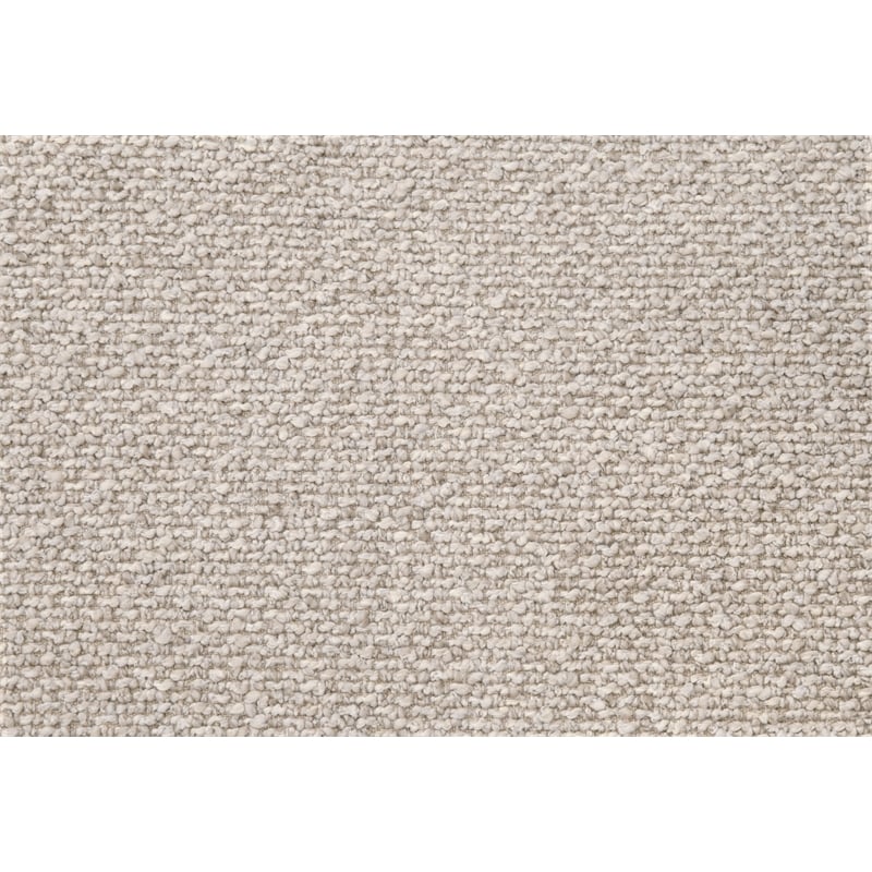 McGuire Swivel Club Chair - Performance Beige Fabric with Matte Brown Oak & Cane