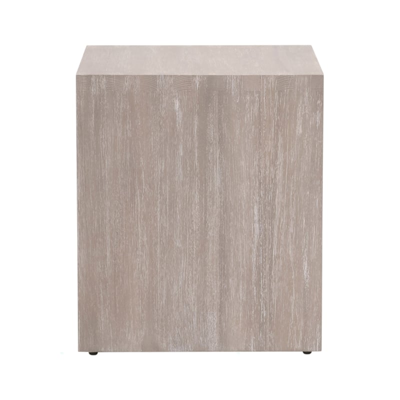 Dovetail End Table - Natural Gray Wood