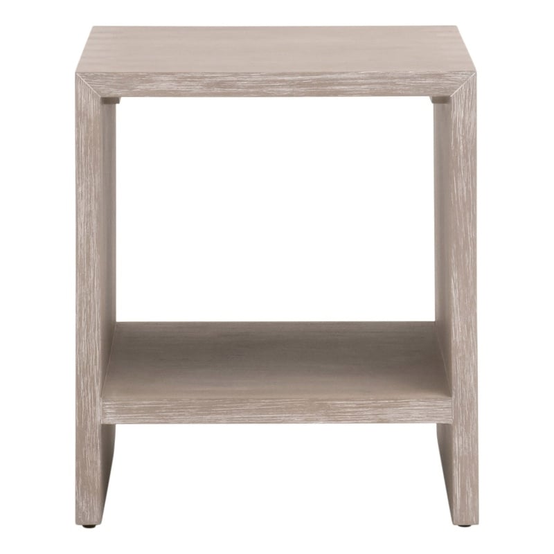 Dovetail End Table - Natural Gray Wood
