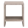 Dovetail End Table - Natural Gray Wood