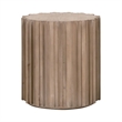 Roma End Table - Natural Beige Solid Wood