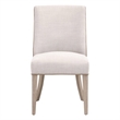 Duet Dining Chair - Beige/Brown Fabric (Set of 2)