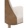 Duet Dining Chair - Beige/Brown Fabric (Set of 2)