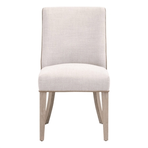 Duet Dining Chair - Beige/Brown Fabric (Set of 2)