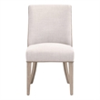 Duet Dining Chair - Beige/Brown Fabric (Set of 2)