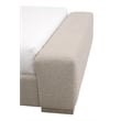 Warren Standard King Bed - Taupe Fabric & Natural Gray Wood