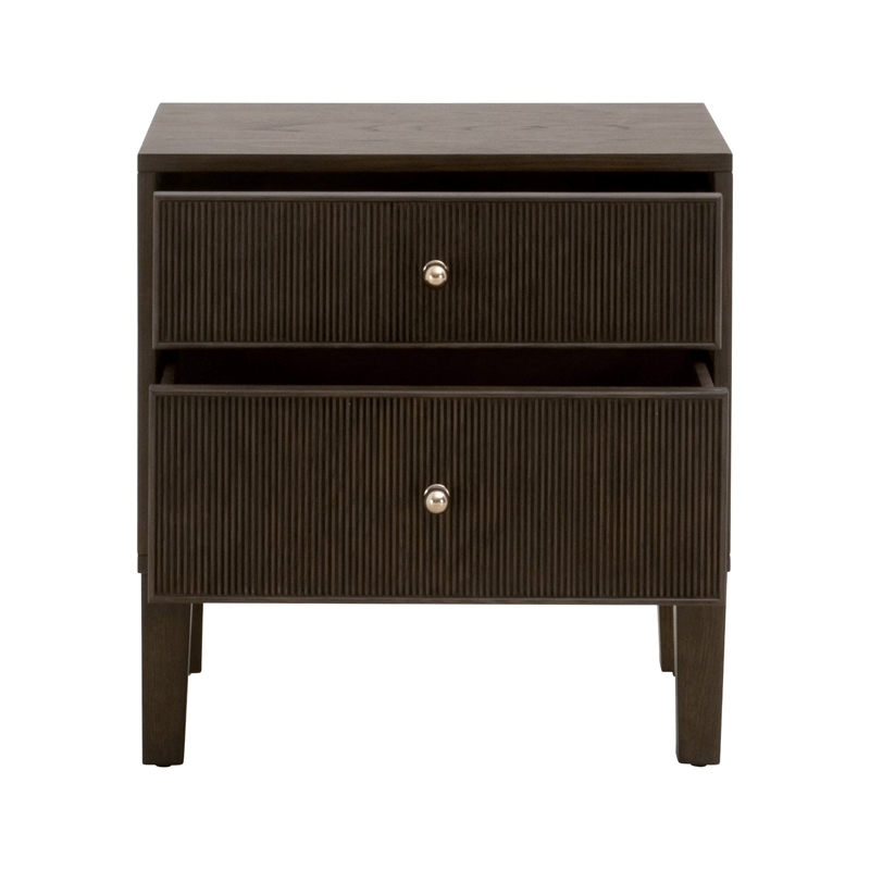 Essentials For Living Highland 2-Drawer Nightstand in Brown