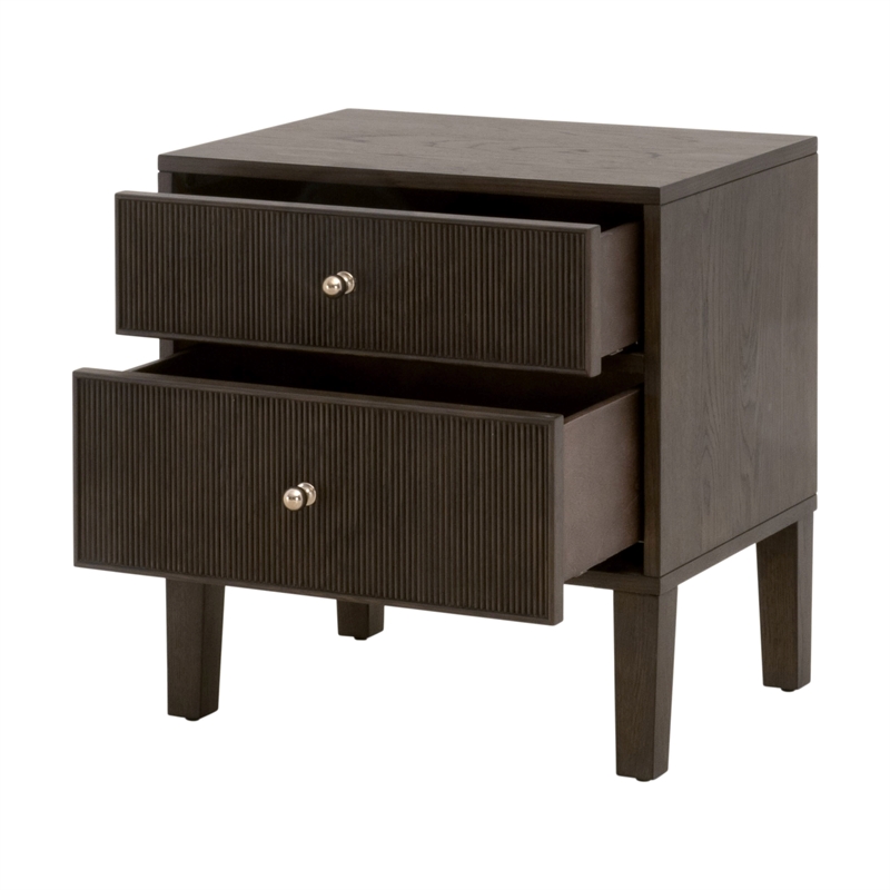 Essentials For Living Highland 2-Drawer Nightstand in Brown