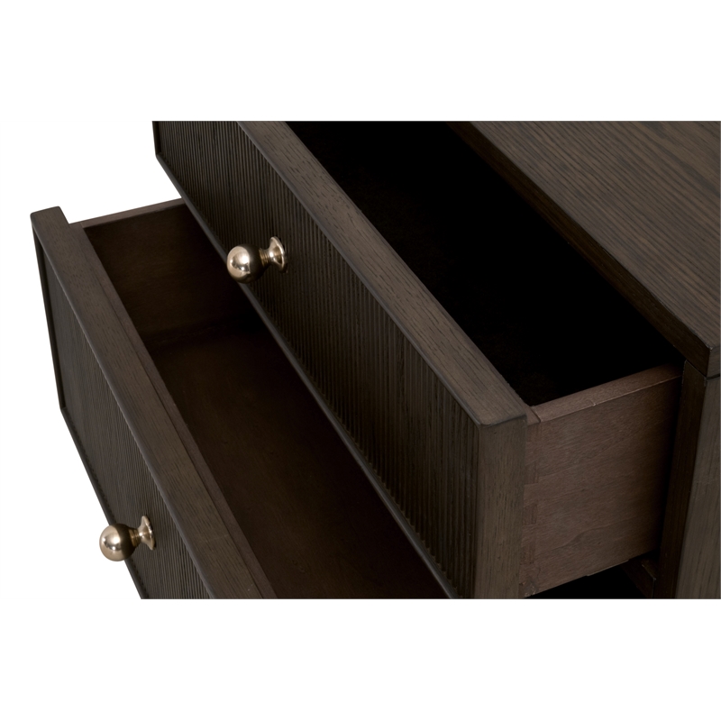 Essentials For Living Highland 2-Drawer Nightstand in Brown