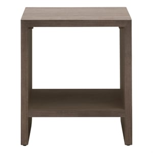 essentials for living dovetail end table in espresso