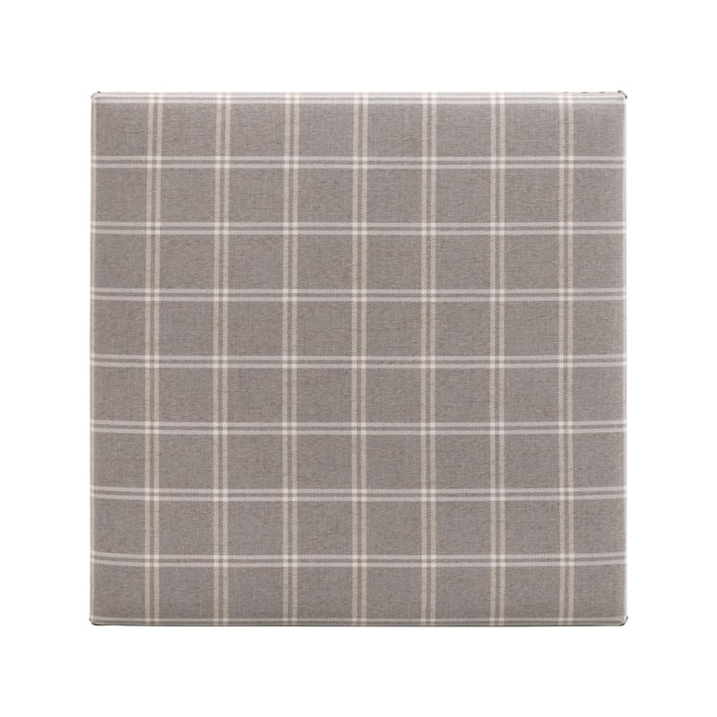 Essentials For Living Townsend Upholstered Coffee Table in Gray and White