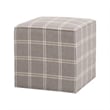 Essentials For Living Knox Accent Cube in Gray and White