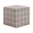 Essentials For Living Knox Accent Cube in Gray and White