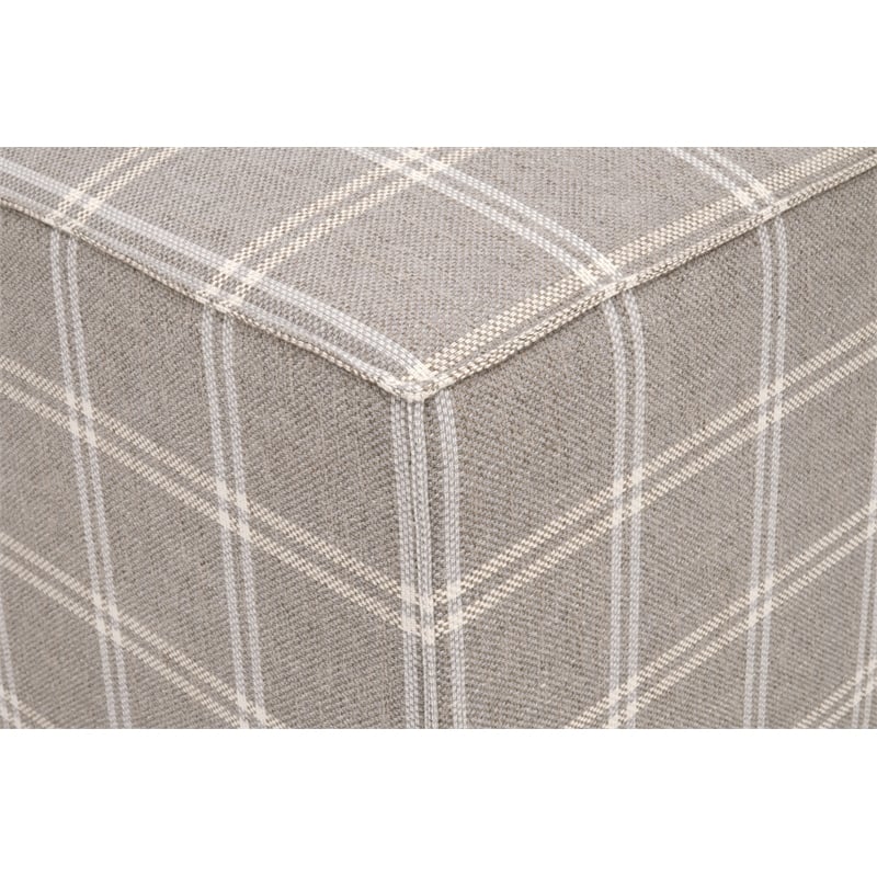 Essentials For Living Knox Accent Cube in Gray and White