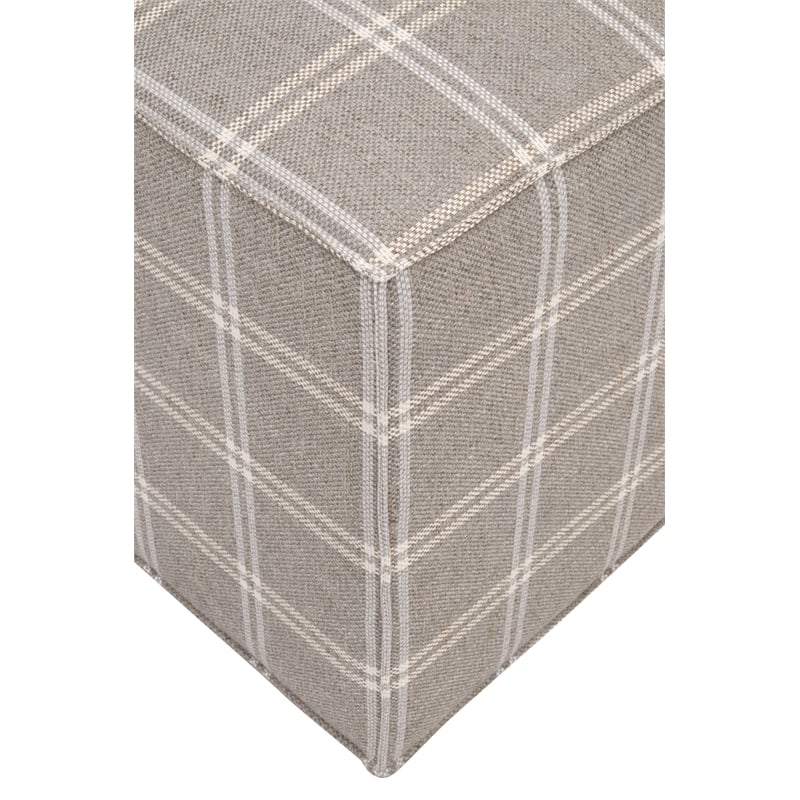 Essentials For Living Knox Accent Cube in Gray and White