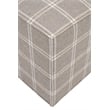 Essentials For Living Knox Accent Cube in Gray and White