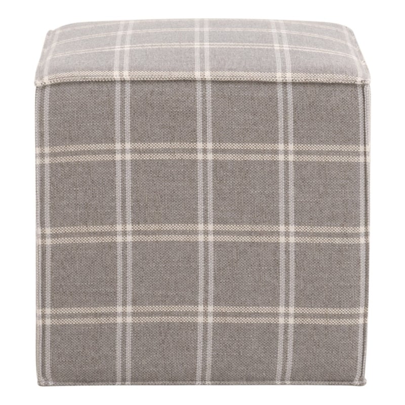 Essentials For Living Knox Accent Cube in Gray and White