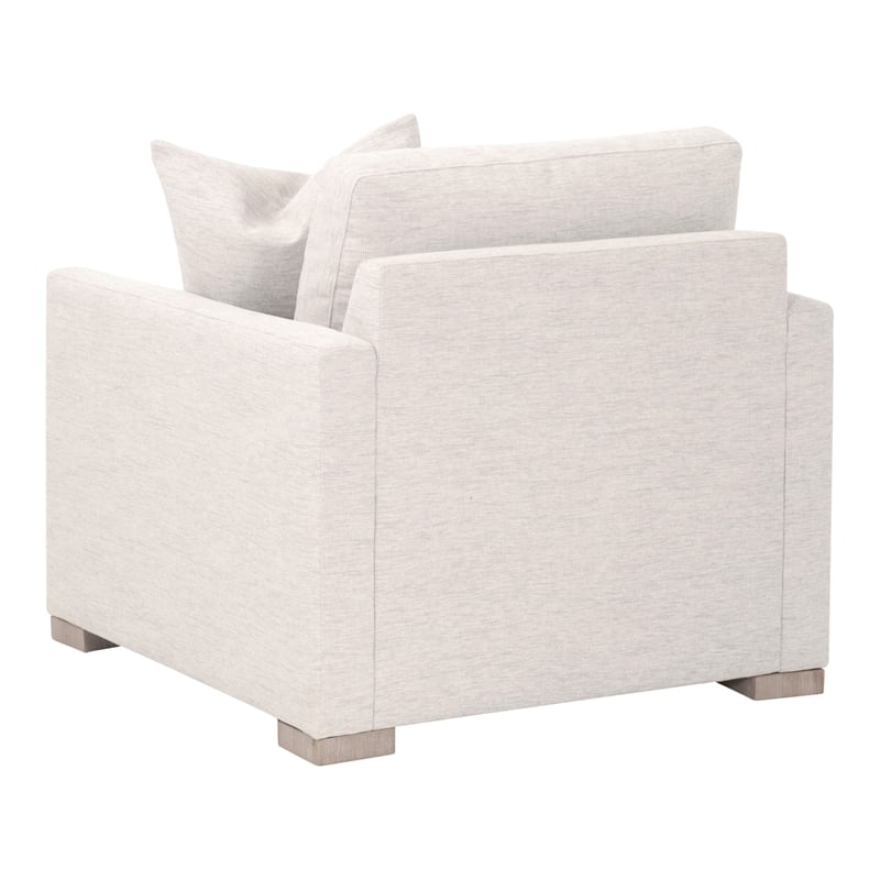 Essentials For Living Clara Slim Arm Sofa Chair in Beige
