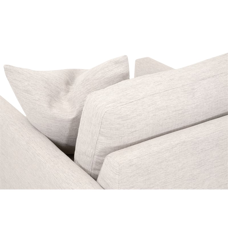 Essentials For Living Clara Slim Arm Sofa Chair in Beige