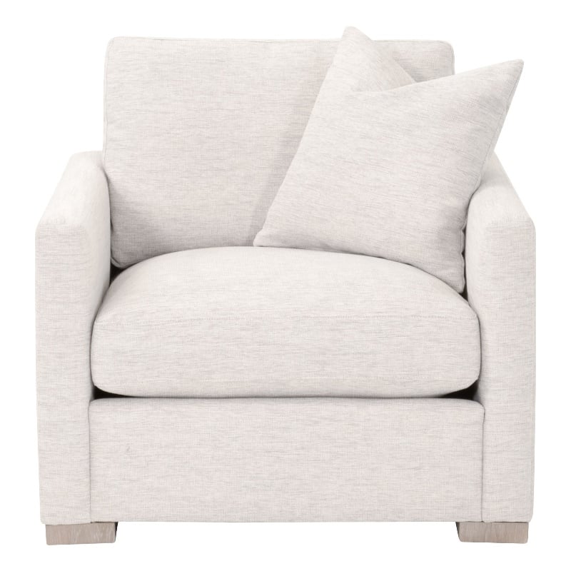 Essentials For Living Clara Slim Arm Sofa Chair in Beige