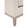 Essentials For Living Keaton Upholstered Accent Stool in Beige