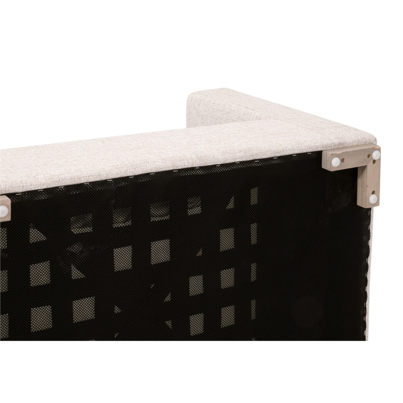 Essentials For Living Newport Outdoor Track Arm Sofa Chair in Off White