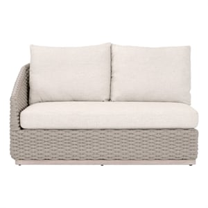 Essentials For Living Caspian Outdoor Modular Left Facing 1-Arm Sofa Off White