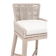 Essentials For Living Overlay Outdoor Counter Stool in White