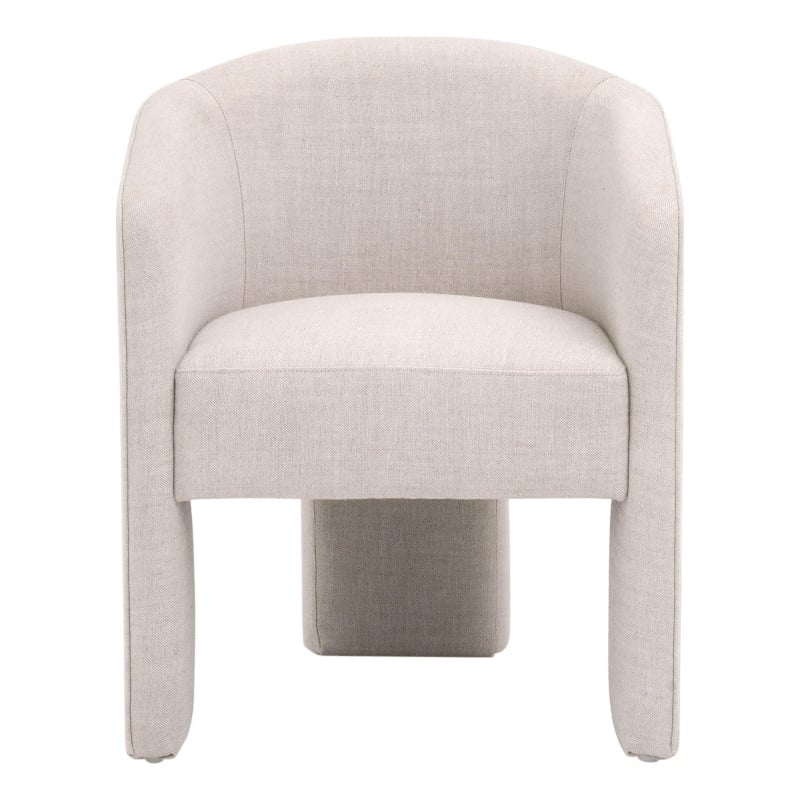 Essentials For Living Hall Arm Chair in Off White