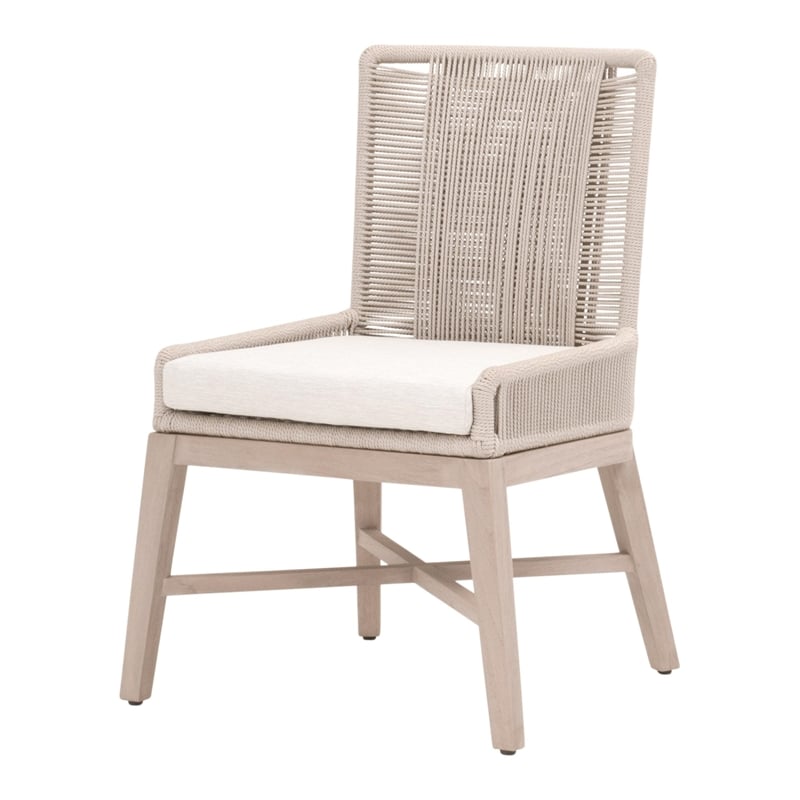 Essentials For Living Overlay Outdoor Dining Chair in White (Set of 2)