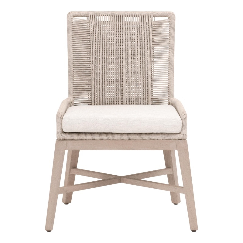 Essentials For Living Overlay Outdoor Dining Chair in White (Set of 2)